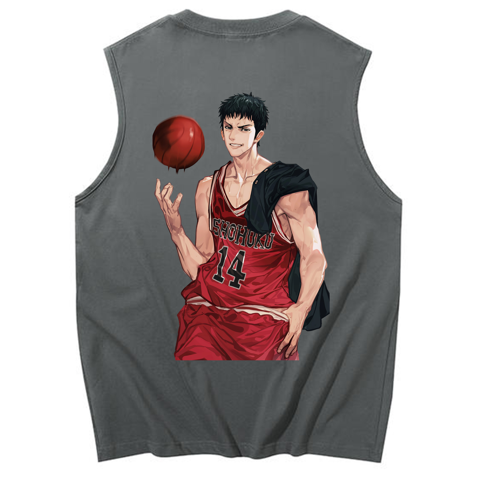 （画像用） SLAM DUNK／スラムダンク コットン100％タンクトップ（背面プリント）